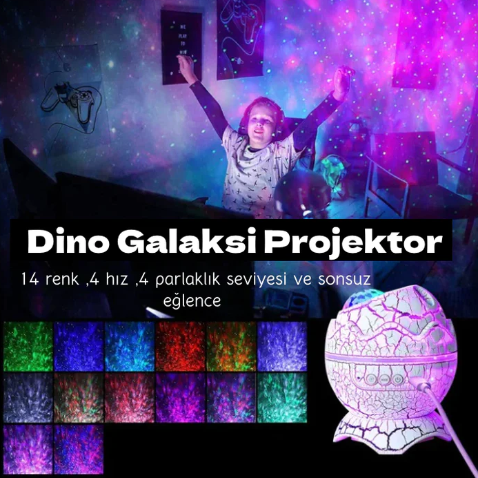 Navotr Dino Glow Bluetooth Lamba 🦖🔊